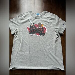 Champion Naruto Anime Graphic Gray T-Shirt